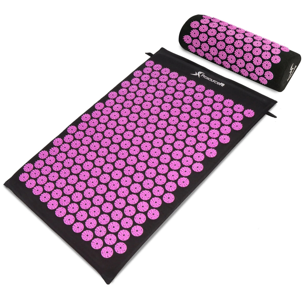 Acupressure Mat and Pillow Set for Back/Neck Pain Relief and Muscle Relaxation